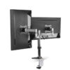 Brateck LDT11-C024 Tilt / Swivel LCD Desk Mount (Support TWO Monitors) Max VESA 100x100