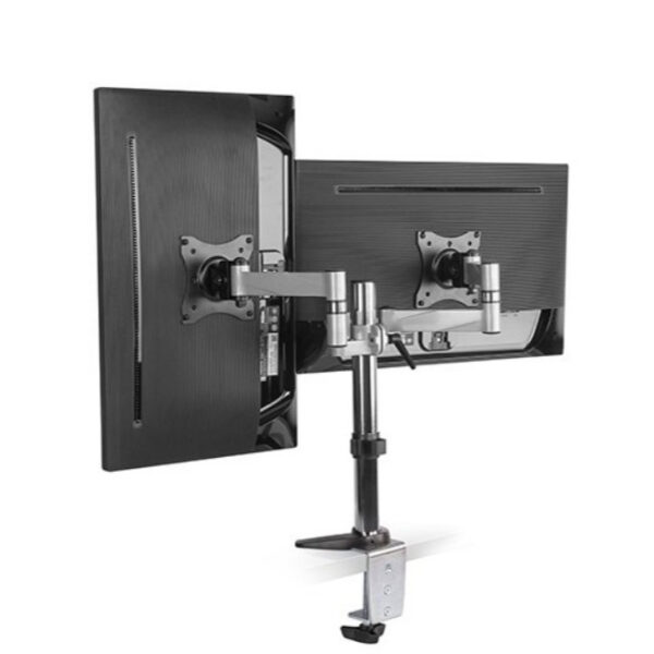 Brateck LDT11-C024 Tilt / Swivel LCD Desk Mount (Support TWO Monitors) Max VESA 100x100