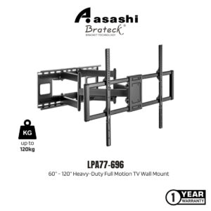 cf60aefb031539747837d6c05959fc71.jpeg Brateck LPA77-696 60" - 120" Heavy-Duty Full-Motion TV Wall Mount