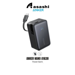 d76d81609dbe794b1170aaf0207cf204.jpeg Anker Nano A1638 Power Bank ( Power Bank (10K, 45W, Built-In USB-C,Smart Display) - Black/White