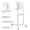 Brateck TTV11-46TW Rotating Mobile Stand for Interactive Display For 37"-70" Displays, including Samsung Flip, Surface Hub 2S.