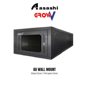 e705dbe358946b698e1637de540b22fa.jpeg Gv GrowV 6u Standard 19" X 500mm Depth Wall Mount Rack (Glass Door / Perspex)