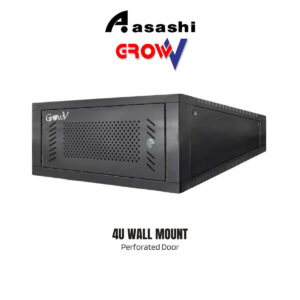 ecae9816264b559a53289926d7378226.jpeg Gv GrowV 4u Standard 19" X 500mm Depth Wall Mount Rack (Perforated Door)