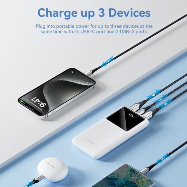 Vention 22.5W Power Bank LED Digital Display