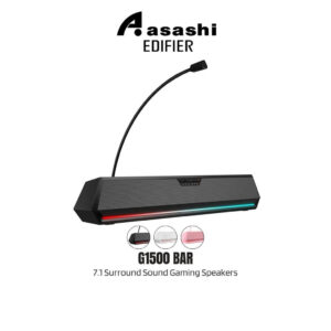 007414d7a26d3188b190a9c18bd16040.jpeg Edifier G1500BAR Virtual 7.1 Surround Sound Gaming Speakers - USB Audio | RGB Lighting | 5W RMS Output
