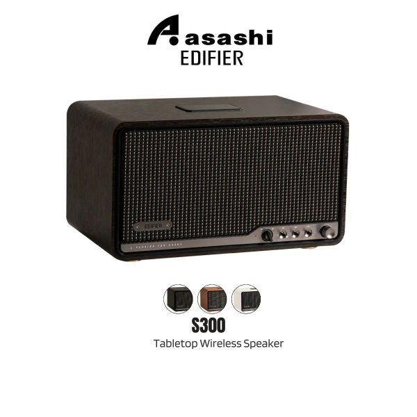 Edifier S300 Tabletop Hi-Res Audio Wireless Bluetooth Speaker work with AirPlay2