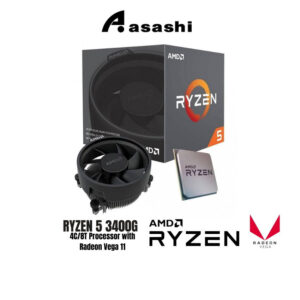 AMD RYZEN 5 3400G 4C/8T Processor with Radeon Vega 11 | MPK + CPU FAN
