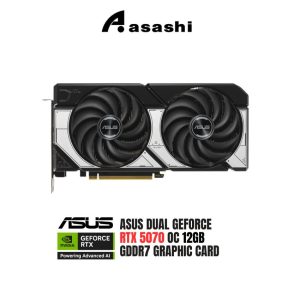 1ef807badc8b8f37f3f39e8fff6dc224.jpeg ASUS DUAL GeForce RTX 5070 OC 12GB GDDR7 Graphic Card