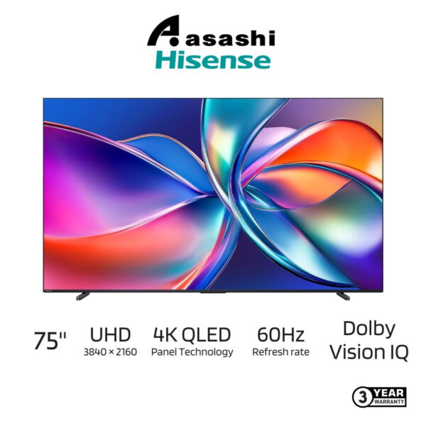 32cb9c3da8143343422c0ac3b5190cef.jpeg Hisense 75Q6Q 75" QLED 4K UHD Smart TV (3840×2160) with 60Hz with HDCP version 2.2 | Q6Q series