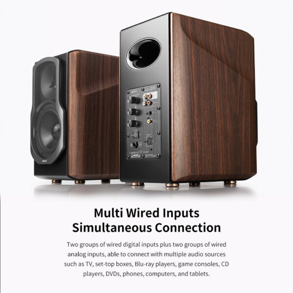 4e17d854b325058153cdc136849463cf.jpeg Edifier S2000MKlll Powered Bluetooth Bookshelf Speakers - Brown