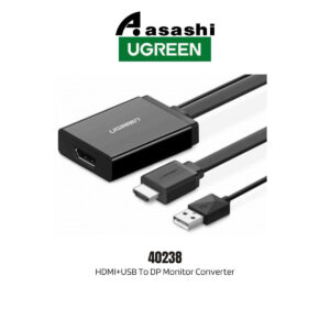 56c3901218447684efe9d9fb0cfb7fc2.jpeg UGREEN 4K 30Hz HDMI+USB (Power Supply) To DP Monitor Converter UG-MM107-40238