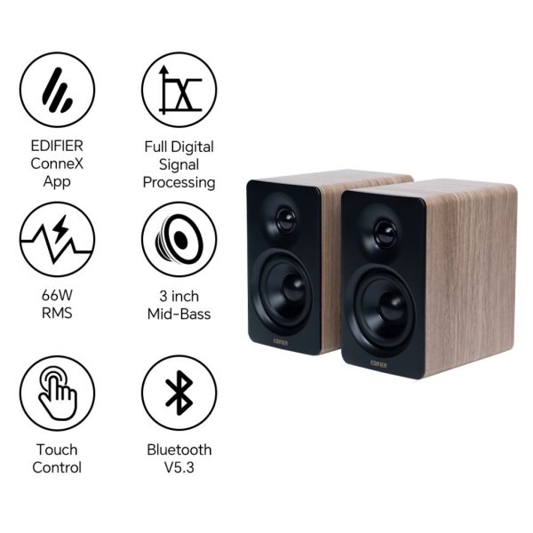 Edifier M60 Compact desktop 2.0 Speakers works with EDIFIER ConneX App