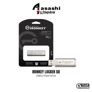 Kingston Ironkey Locker 50 32GB / 64GB / 128GB / 256GB USB3.2 Flash Drive
