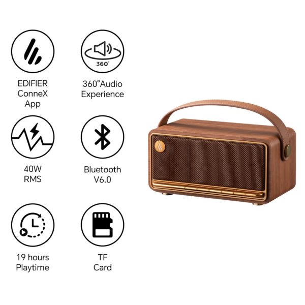 Edifier MP330 Hi-Res Audio Portable Bluetooth 360° Audio Stereo Pairing Speaker