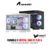FORMULA V CRYSTAL Z6M V2 FLOE 6 TG m-ATX Casing (6x ARGB + Hub) LUMI 3T