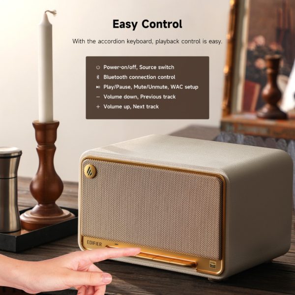 Edifier D32 Hi-Res Audio Wireless Portable Bluetooth Speaker - Hi-Res Audio | Apple Airplay2 | ConneX App | 60W RMS
