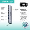 MOKIN MOMUC2206 7 in 2 M*cBo-0k USB-C to HDMI +Thunderbolt 3.0 PD100W / SD/MicroSD / USB-C x1 / USB3.0 x2