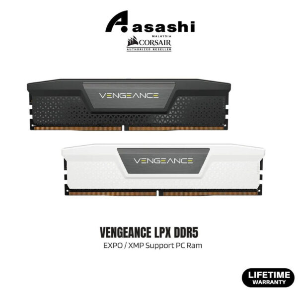 Corsair Vengeance LPX DDR5 Black / White  32GB / 64GB 5600MHz EXPO / XMP Support PC Ram