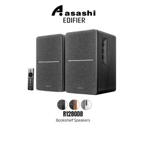 ebd93eee9eda35324fc13fb648a23fb3.jpeg Edifier R1280DB Bluetooth Bookshelf Speaker - Multiple Inputs | Wooden Enclosure | 42W RMS