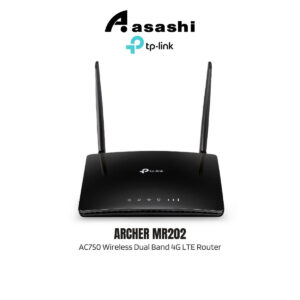 TP-Link Archer MR202 AC750 Wireless Dual Band 4G LTE Router, build-in 4G LTE modem