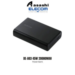 054cc4b2dac995e45fb95b8cc17a43fb.jpeg (3C Certified) Elecom DE-A03 45W 20000mah Power Bank - Black