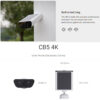 EZVIZ CB5 4K 8MP Two Way Talk Built-in Solar Panel Battery Powered Color Night Vision Smart Home Solar Battery Camera