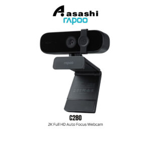 Rapoo C280 2K Full HD Auto Focus Webcam With Built In Mic Rotate Freely USB Interface