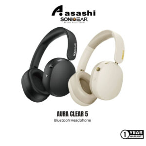 24c19e5f01ae05933b9240484b674d4d.jpeg SonicGear Aura Clear 5 / Auraclear 5 LDAC Hi-Res Bluetooh Headphone | Bluetooth6.0 | ANC -38dB Noise Reduction | Type-C