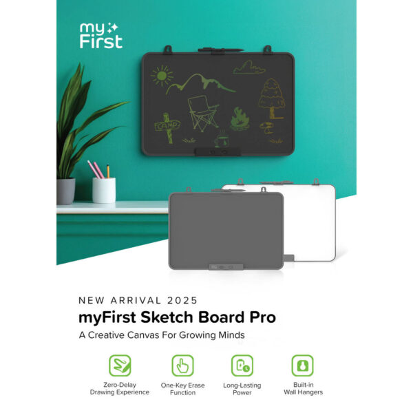 [NEW] myFirst Sketch Board Pro Dual Usage Whiteboard and Colour LED ...