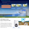 EZVIZ CB8 4G Lite Kit 4MP 2K+ Battery Powered Pan & Tilt Weatherproof WiFi Security CCTV Camera With Solar Panel
