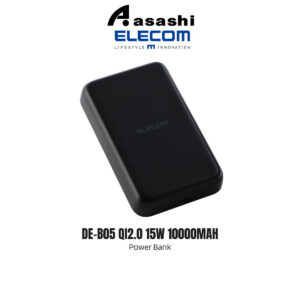 4991675ebf254a875dc3a72e19ca40e1.jpeg (3C Certified) Elecom DE-B05 Qi2.0 15W 10000mah Magnetic Power Bank - Black