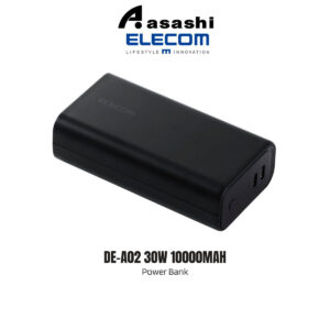 4d73fd3472e5073c9bfc2cf0e4b7367f.jpeg (3C Certified) Elecom DE-A02 30W 10000mah Power Bank - Black