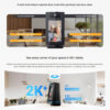 EZVIZ S10 2K+ Smart Calling Camera with 4" Touch Display | Motorized Pan | Bluetooth Speaker | CCTV Monitor | Video Call