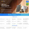EZVIZ CB8 4G Lite Kit 4MP 2K+ Battery Powered Pan & Tilt Weatherproof WiFi Security CCTV Camera With Solar Panel