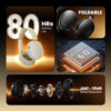 SonicGear Aura Clear 5 / Auraclear 5 LDAC Hi-Res Bluetooh Headphone | Bluetooth6.0 | ANC -38dB Noise Reduction | Type-C