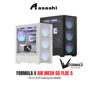 809e3db89ae4c1311f028c45528390a7.jpeg FORMULA V AIR MESH G5 FLOE 5 TG m-ATX Casing (5x ARGB)