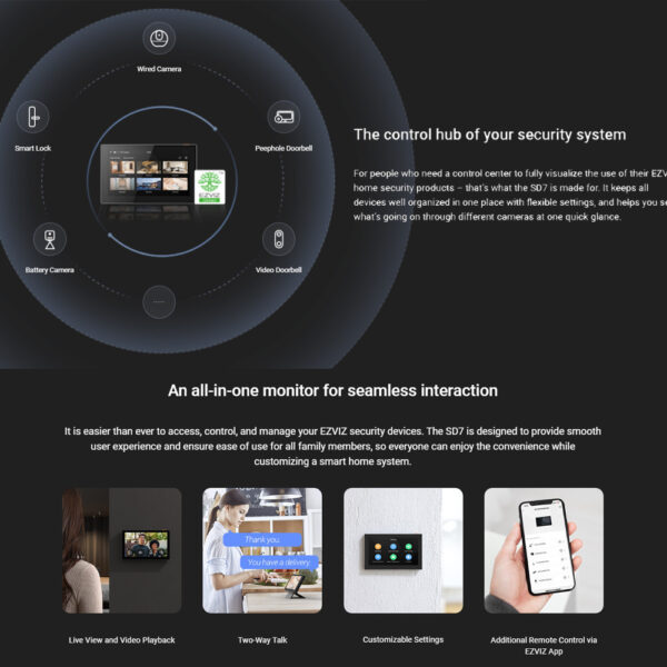 84c122d930efb9987dd340c4feaf0950.jpeg EZVIZ SD7 Smart Screen Rechargeable Battery Powered Smart Monitor For Security CCTV Camera Smart Lock Doorbell