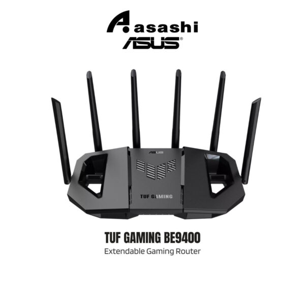 ASUS TUF Gaming BE9400 Dual Band WiFi 7 (802.11be) Extendable Gaming Router (Quad 2.5GbE ports, 3-step Port Forwarding)