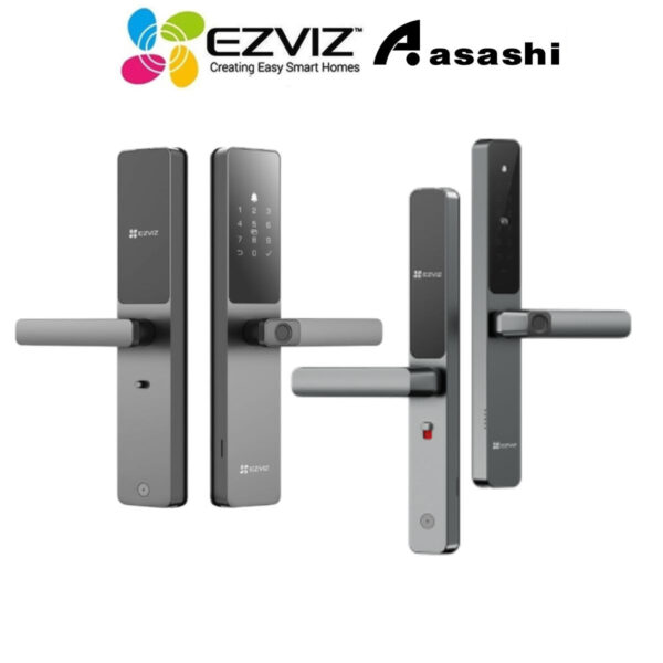 (INSTALLATION INCLUDED) EZVIZ DL05 + DL06 Smart Home Security Fingerprint Door Handle Lock Smart Fingerprint Lock Keyless Door lock