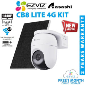 f393bfe5a08550b415f21d854d73ef96.jpeg EZVIZ CB8 4G Lite Kit 4MP 2K+ Battery Powered Pan & Tilt Weatherproof WiFi Security CCTV Camera With Solar Panel