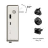 (3C Certified-QR) Momax 1-PAC⁺ 10000mAh 3 in 1 Hybrid GaN Battery Pack with Build-in retractable Cable - Black