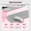 Micropack 203W 2.4G + Bluetooth Rechargeable Wireless Mouse - Grey/Orange