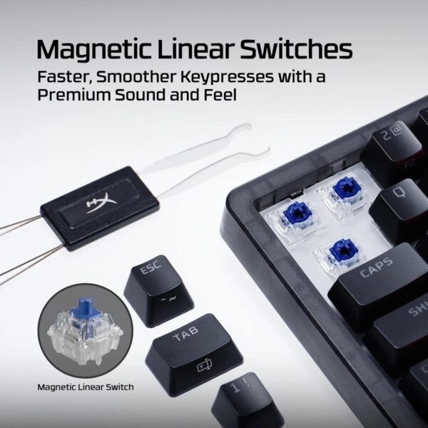 HyperX Origins 2 Pro 65 Mechanical Gaming Keyboard BN7S3AA (Per Key RGB/Magnetic Linear/Anti-Ghosting/8K Polling/2 Years)