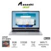 Acer Aspire Lite 15 AL15-46P-R8LD Notebook (AMD Ryzen 3 5400U/8GB DDR4 (1 Extra Slot)/512GB SSD/15.6" FHD/AMD Graphic/Office Home/Win11Home/2Yrs/Backpack/Silver)