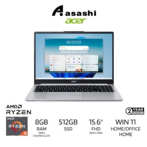 3f84bb4e2a806dd710cf0bba4bd7ee71.jpeg Acer Aspire Lite 15 AL15-46P-R8LD Notebook (AMD Ryzen 3 5400U/8GB DDR4 (1 Extra Slot)/512GB SSD/15.6" FHD/AMD Graphic/Office Home/Win11Home/2Yrs/Backpack/Silver)