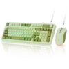 Micropack KM270W 3 Modes Rechargeable Wireless Keyboard Mouse Combo - Black/Green