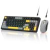 Micropack KM270W 3 Modes Rechargeable Wireless Keyboard Mouse Combo - Black/Green