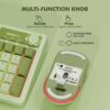 Micropack KM270W 3 Modes Rechargeable Wireless Keyboard Mouse Combo - Black/Green