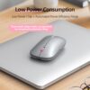 Micropack 203W 2.4G + Bluetooth Rechargeable Wireless Mouse - Grey/Orange