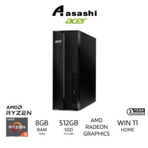 6ed10772d9ee83232b8352e390ea7176.jpeg Acer Aspire XC-1725-35400W11 PC Desktop (AMD Ryzen 3 5400U/8GB DDR4(1 Extra Slot)/512GB SSD/AMD Radeon Graphics/Wifi+BT/Wired KB & Mouse/Office Home 2024/Win11Home/3years)